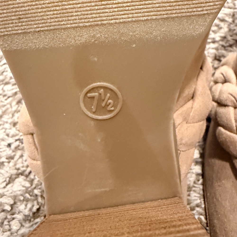 Universal Thread Braided Beige Mules - image 6